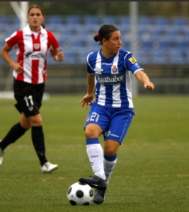 Verónica no seu actual equipo, o Espanyol de Barcelona