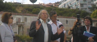 Pérez Esquivel este martes en apoio do Foro Social de Cangas