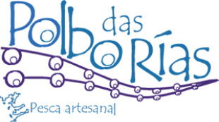 Dende a Confraría de Bueu comercialízase a marca Polbo das Rías (este é o logotipo)