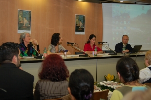 Momento da firma do convenio entre Cultura e o IBBY