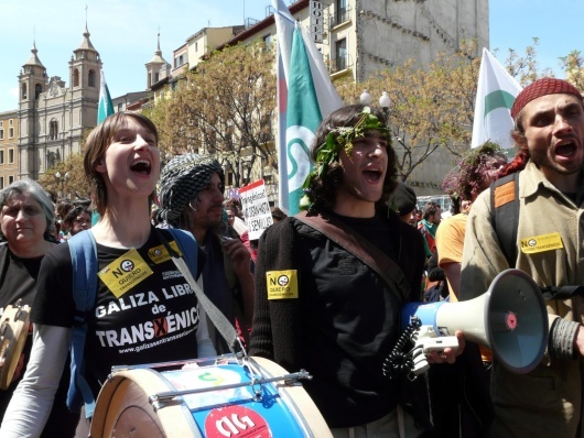 Marcha contra os transxénicos